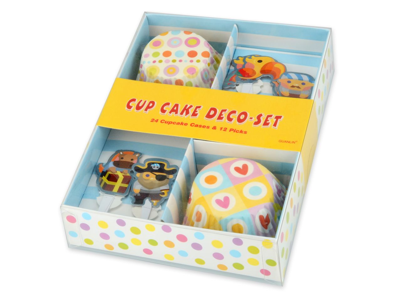 Cupcake Dekor-Set ’Piraten’ / 36tlg. - Dekorationen nicht essbar Sugar Sweet Kitchen
