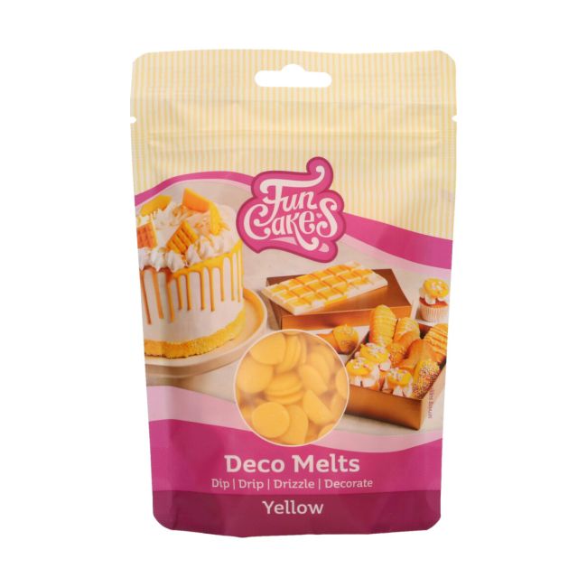 Deco Melts Gelb FunCakes / 250g - Schokolade Sugar Sweet Kitchen