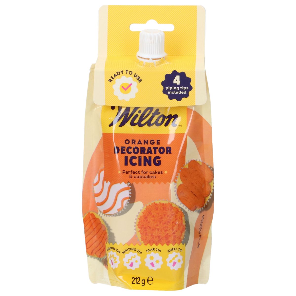 Dekocreme orange gebrauchsfertig Wilton / 212g - Glasuren Sugar Sweet Kitchen