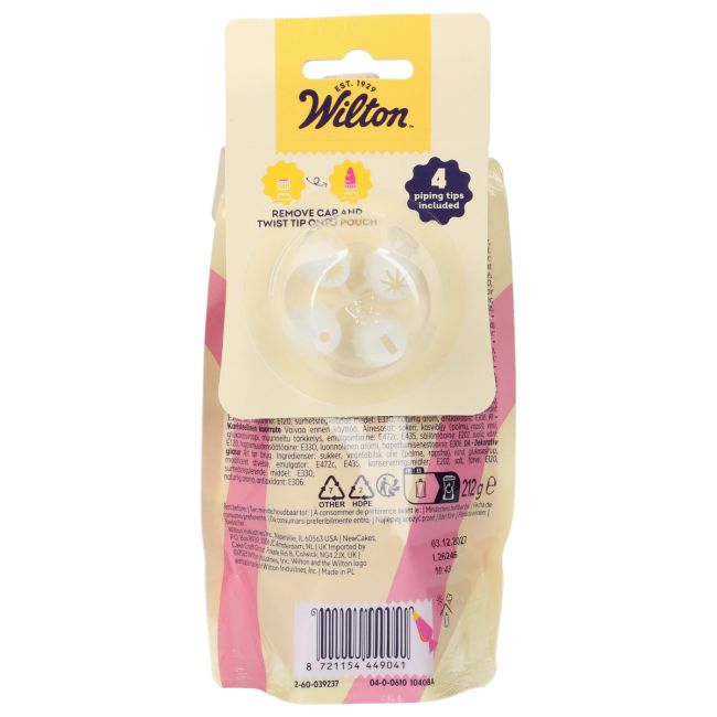 Dekocreme pink gebrauchsfertig Wilton / 212g - Glasuren Sugar Sweet Kitchen