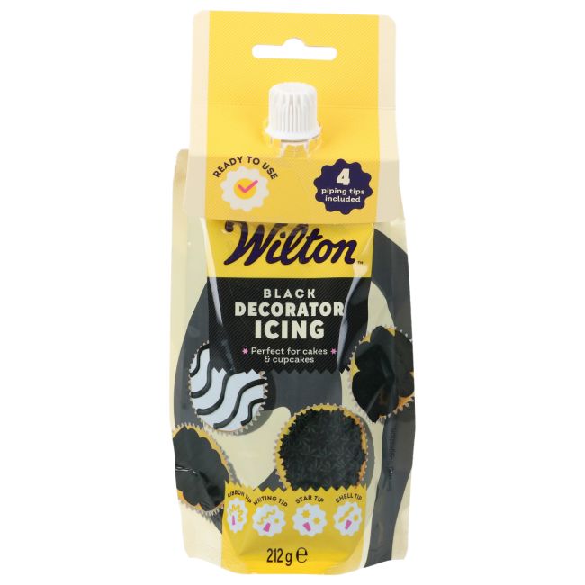 Dekocreme schwarz gebrauchsfertig Wilton / 212g - Glasuren Sugar Sweet Kitchen