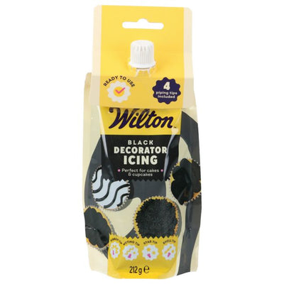 Dekocreme schwarz, gebrauchsfertig Wilton / 212g