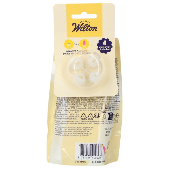 Dekocreme weiss gebrauchsfertig Wilton / 212g - Glasuren Sugar Sweet Kitchen