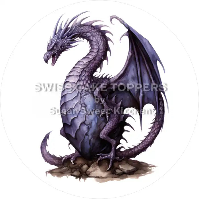 Drachen-Tortenaufleger5 - personalisierbar - Fondant- Torten- & Cupcakeaufleger Sugar Sweet Kitchen