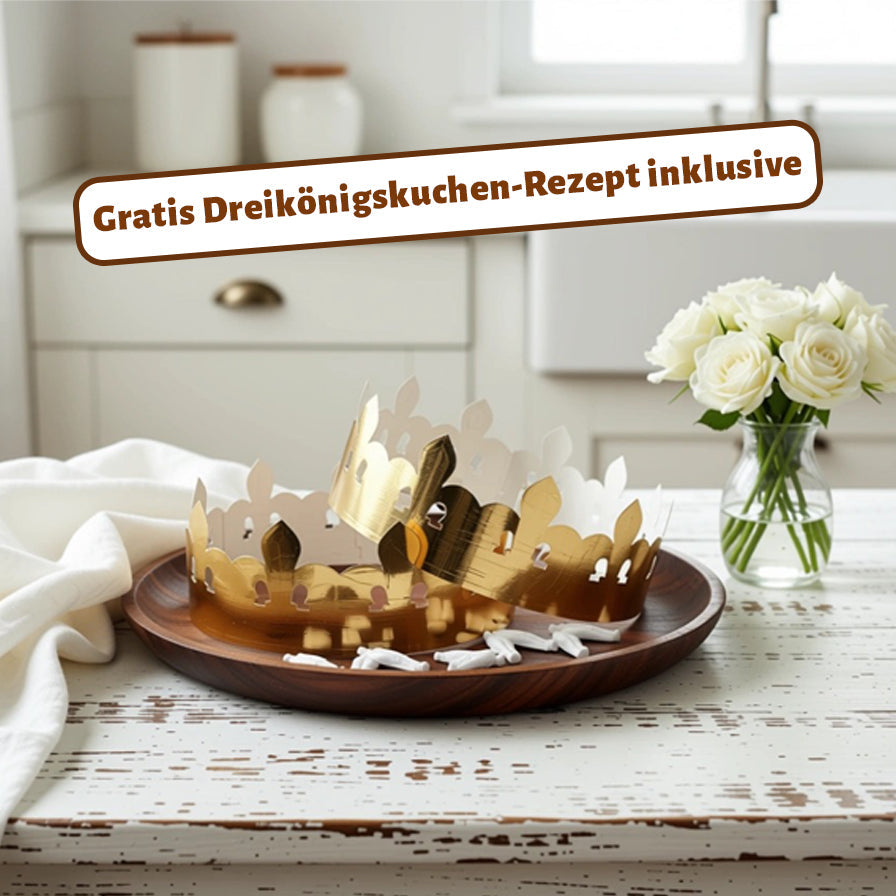 Dreikönigsset - 2 Könige & Kronen / inkl. Rezept - Dekorationen Sugar Sweet Kitchen
