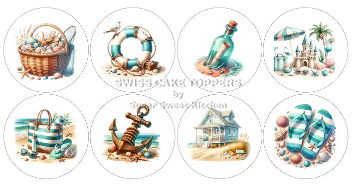 Einmalige Reisen-Cupcakes- & Dessertaufleger1 - Fondant- Torten- Cupcakeaufleger Sugar Sweet Kitchen
