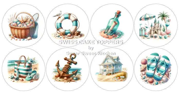 Einmalige Reisen-Cupcakes- & Dessertaufleger1 - personalisierbar - Fondant- Torten- Cupcakeaufleger Sugar Sweet Kitchen