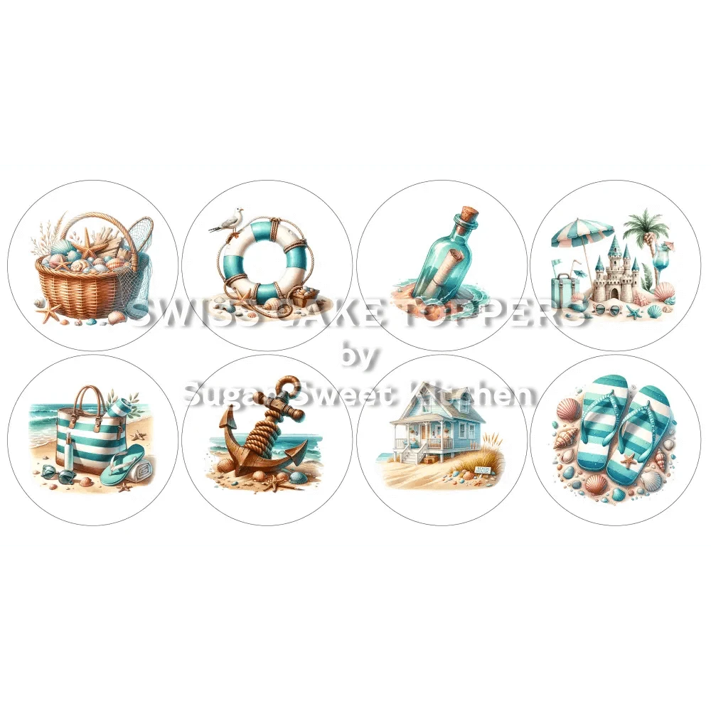 Einmalige Reisen-Cupcakes- & Dessertaufleger1 - personalisierbar - Fondant- Torten- Cupcakeaufleger Sugar Sweet Kitchen