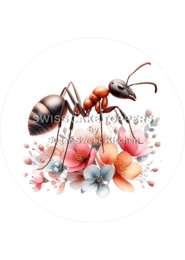 Einmaliger Ameisen-Tortenaufleger4 - personalisierbar - Fondant- Torten- & Cupcakeaufleger Sugar Sweet Kitchen