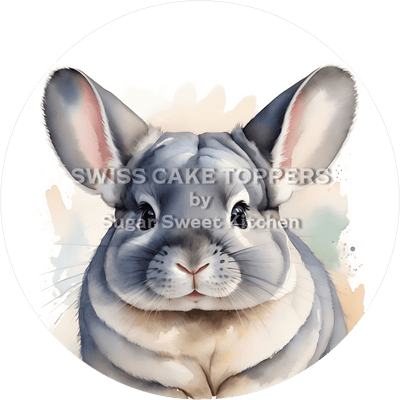 Einmaliger Chinchilla-Tortenaufleger1 - personalisierbar