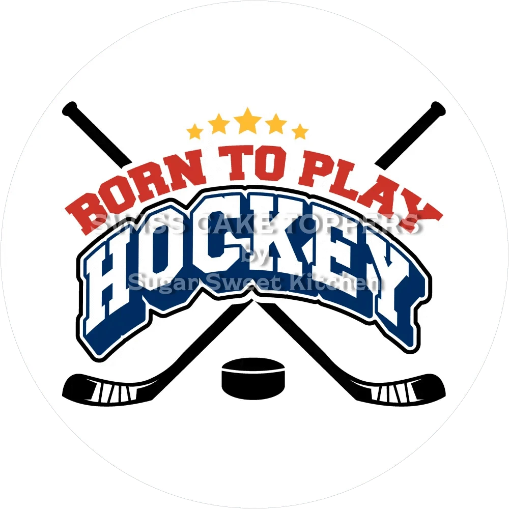 Einmaliger Eishockey-Tortenaufleger3 - personalisierbar - Fondant- Torten- & Cupcakeaufleger Sugar Sweet Kitchen