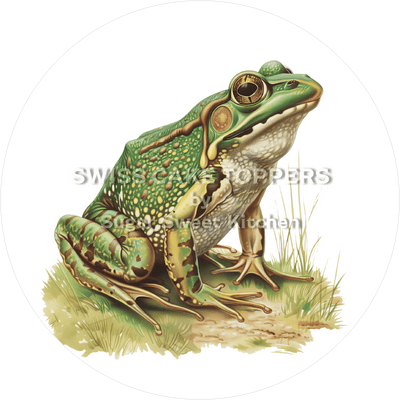 Einmaliger Frosch-Tortenaufleger1 - personalisierbar