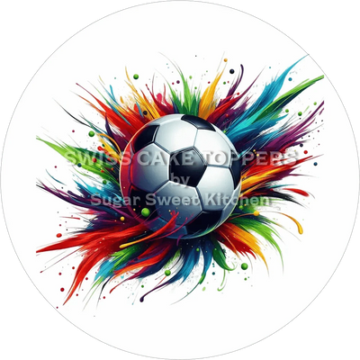 Einmaliger Fussball-Tortenaufleger2 - personalisierbar