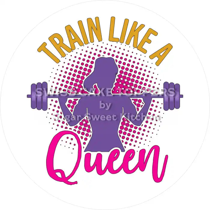 Einmaliger Gym-Tortenauflege10 - personalisierbar - Fondant- Torten- & Cupcakeaufleger Sugar Sweet Kitchen