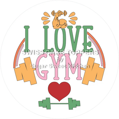 Einmaliger Gym-Tortenaufleger4 - personalisierbar