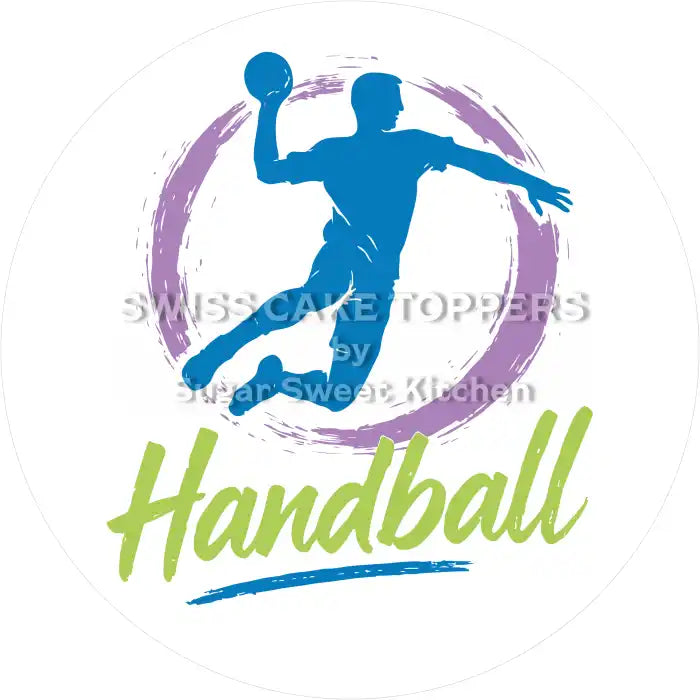 Einmaliger Handball-Tortenaufleger5 - personalisierbar - Fondant- Torten- & Cupcakeaufleger Sugar Sweet Kitchen