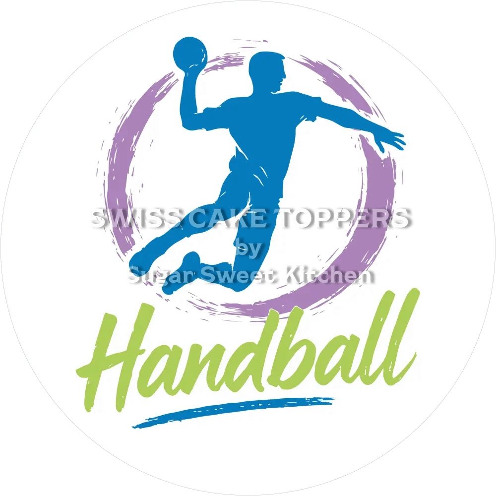 Einmaliger Handball-Tortenaufleger5 - personalisierbar - Fondant- Torten- & Cupcakeaufleger Sugar Sweet Kitchen