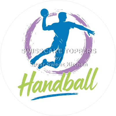 Einmaliger Handball-Tortenaufleger5 - personalisierbar