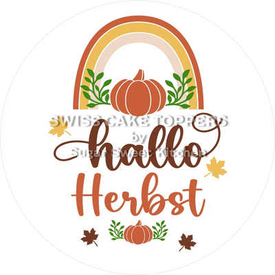 Einmaliger Herbst-Tortenaufleger2 - personalisierbar