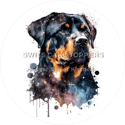 Einmaliger Hunde-Tortenaufleger8 - personalisierbar