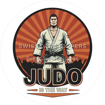 Einmaliger Judo-Tortenaufleger4 - personalisierbar