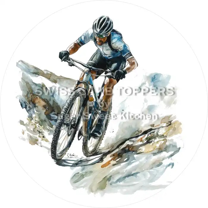 Einmaliger Radsport-Tortenaufleger6 - personalisierbar - Fondant- Torten- & Cupcakeaufleger Sugar Sweet Kitchen