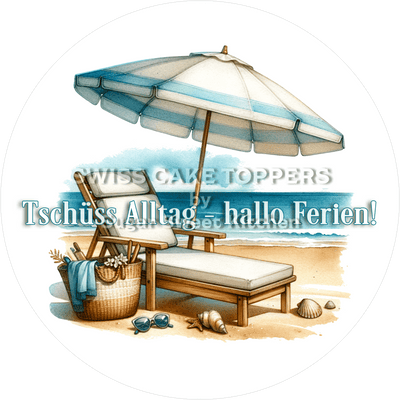 Einmaliger Reise-Tortenaufleger2 - personalisierbar