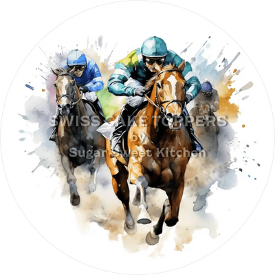 Einmaliger Reiter-Tortenaufleger1 - personalisierbar