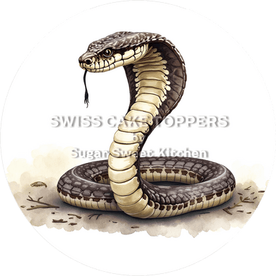 Einmaliger Schlangen-Tortenaufleger2 - personalisierbar