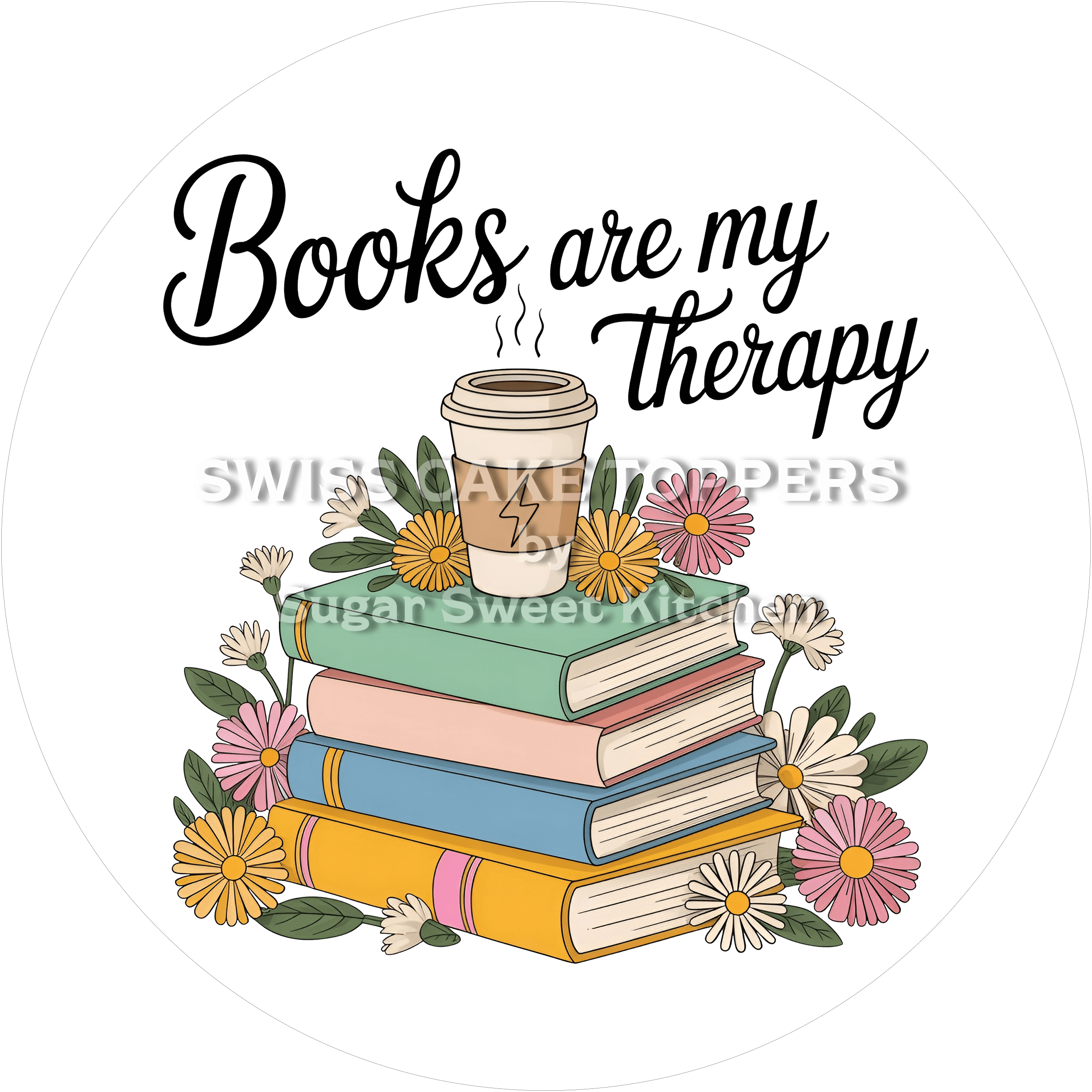 Einmaliger Tortenaufleger Lesen8 - personalisierbar - Fondant- Torten- & Cupcakeaufleger Sugar Sweet Kitchen