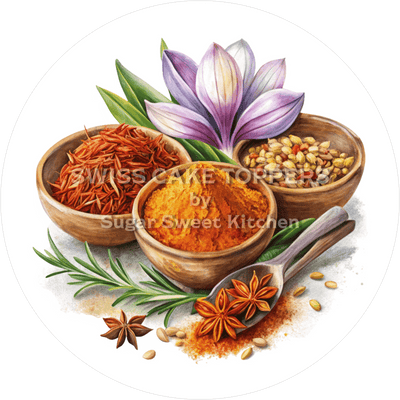 Einmaliger Tortenaufleger mit Gewürzen2 - personalisierbar