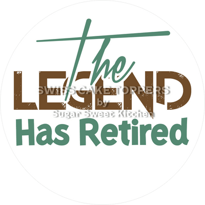 Einmaliger Tortenaufleger zur Pensionierung5 -  personalisierbar