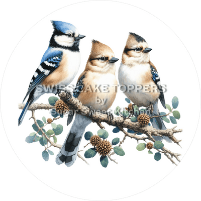 Einmaliger Vogel-Tortenaufleger10 - personalisierbar