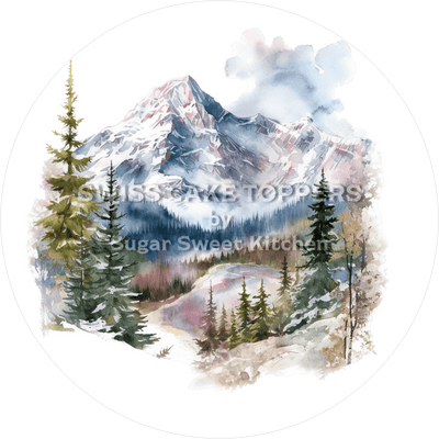 Einmaliger Wald-Tortenaufleger2 - personalisierbar