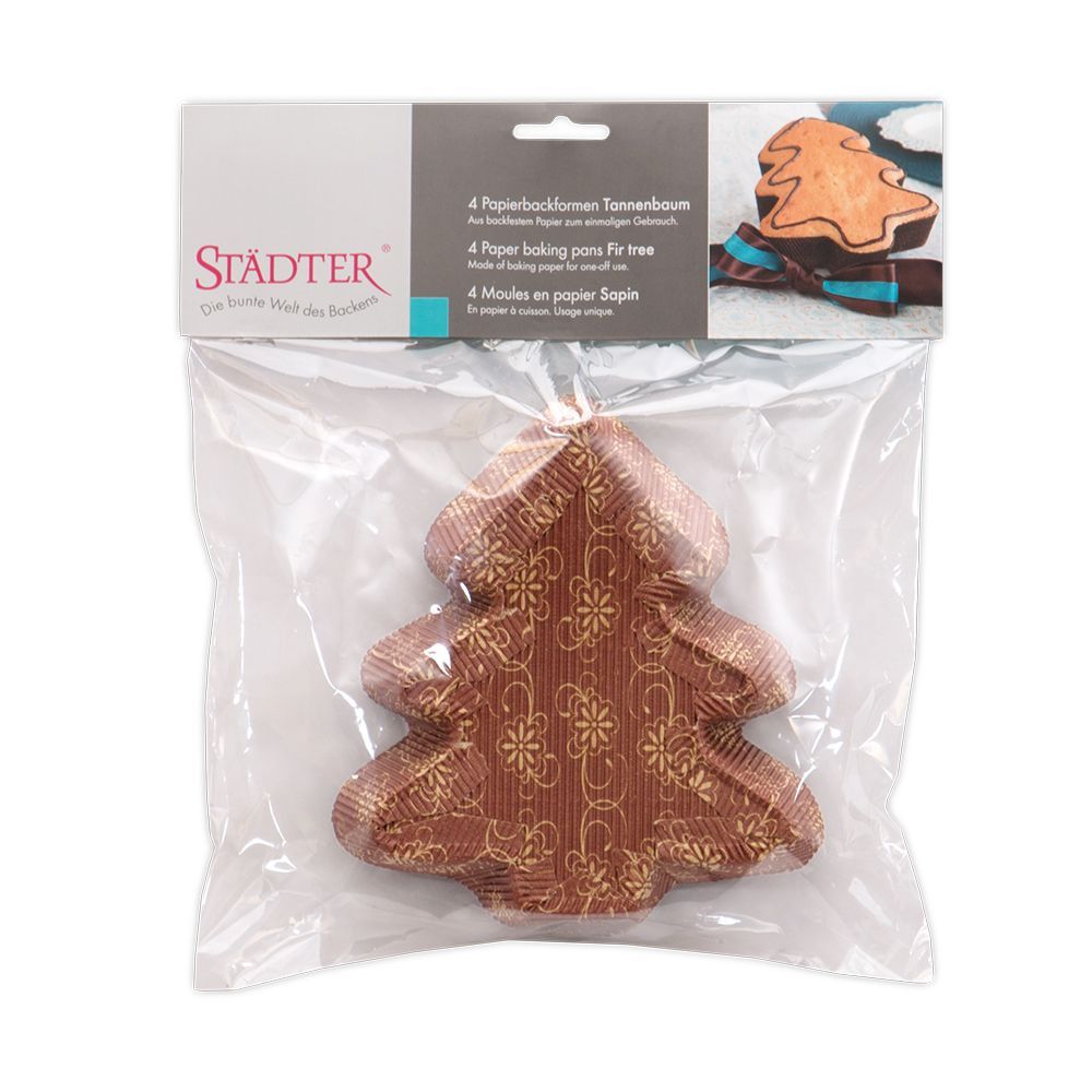 Einwegbackform Tannenbaum Städter / 4Stk. - Sugar Sweet Kitchen