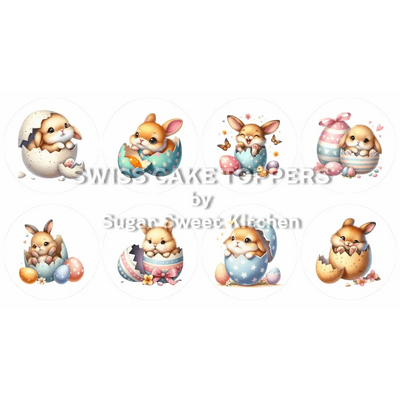 Einzigartige Oster-Cupcakes- & Dessertaufleger2 - personalisierbar