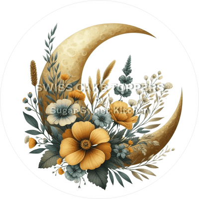 Einzigartiger Blumen-Tortenaufleger33- personalisierbar