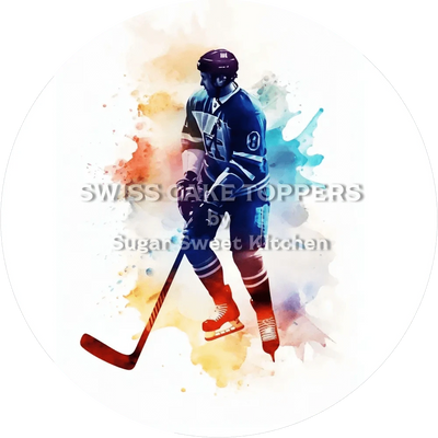Einzigartiger Eishockey-Tortenaufleger2- personalisierbar