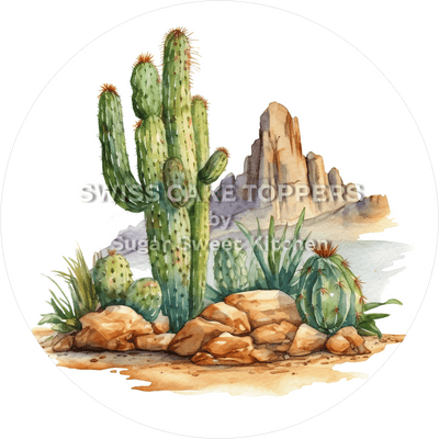 Einzigartiger Kakteen-Tortenaufleger4 - personalisierbar