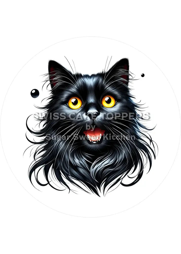 Einzigartiger Katzen-Tortenaufleger1 - personalisierbar - Fondant- Torten- & Cupcakeaufleger Sugar Sweet Kitchen