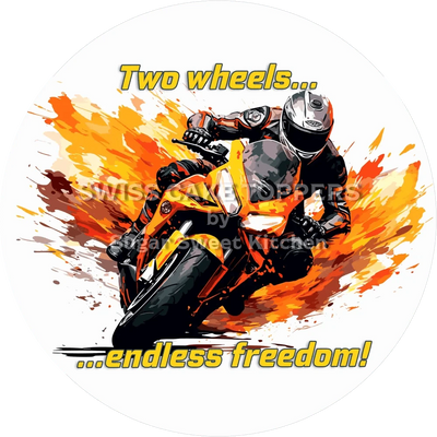 Einzigartiger MotoRacing-Tortenaufleger2 - personalisierbar