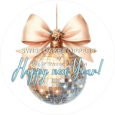 Einzigartiger New Year-Tortenaufleger9 - personalisierbar