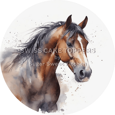 Einzigartiger Pferde-Tortenaufleger3 - personalisierbar