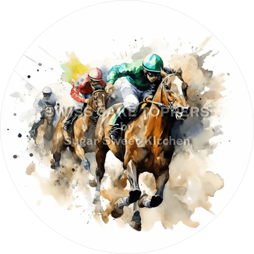 Einzigartiger Reiter-Tortenaufleger2- personalisierbar - Fondant- Torten- & Cupcakeaufleger Sugar Sweet Kitchen