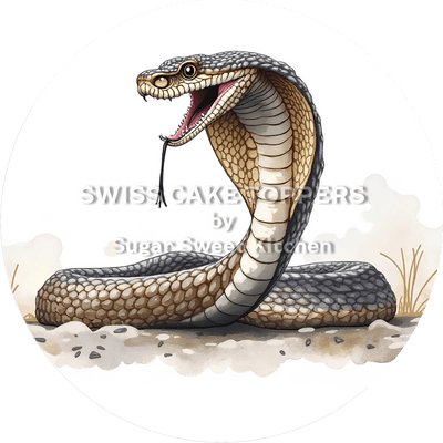 Einzigartiger Schlangen-Tortenaufleger3 - personalisierbar