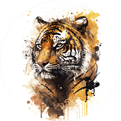 Einzigartiger Tiger-Tortenaufleger4 - personalisierbar