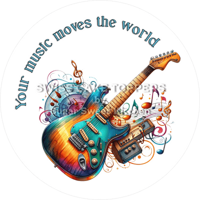 Einzigartiger Tortenaufleger für musikalische Botschaften  - personalisierbar