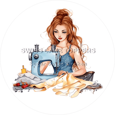 Einzigartiger Tortenaufleger für Näher/innen5   - personalisierbar