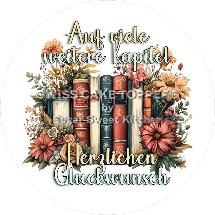 Einzigartiger Tortenaufleger Lesen2 - personalisierbar - Fondant- Torten- & Cupcakeaufleger Sugar Sweet Kitchen
