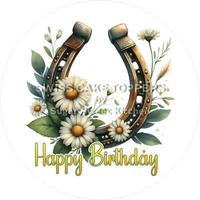 Einzigartiger Tortenaufleger Western9 - personalisierbar